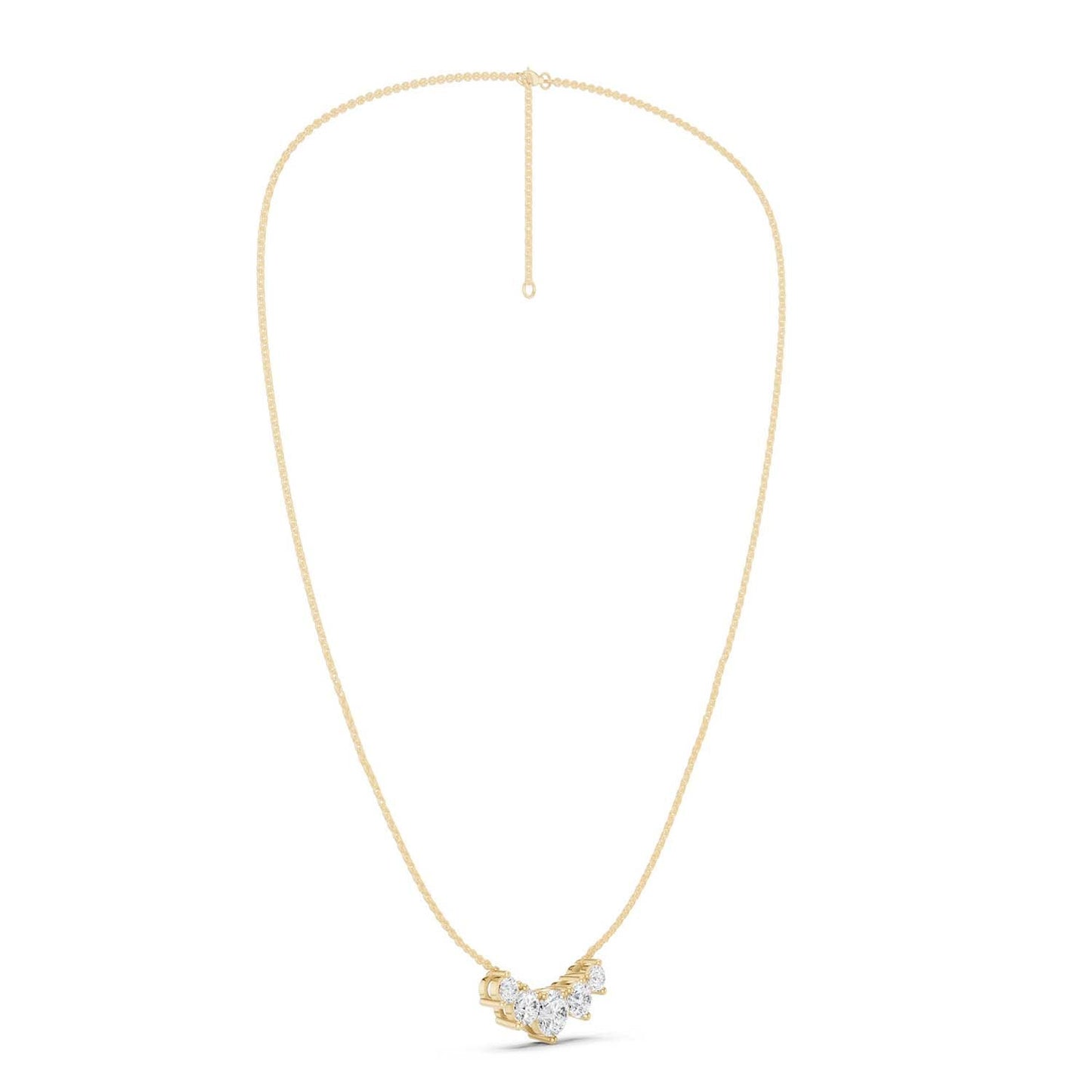 5-Stone Luxe Pendant Necklace