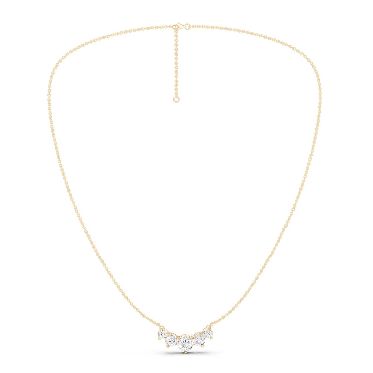 5-Stone Luxe Pendant Necklace