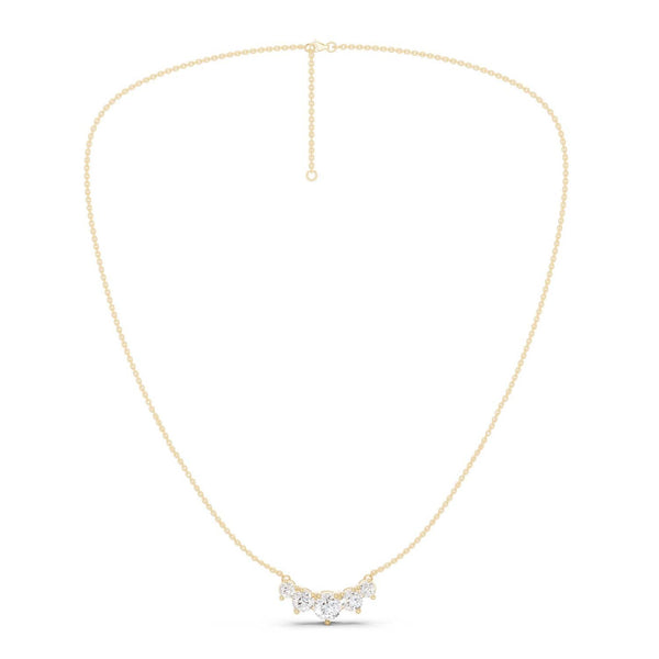 5-Stone Luxe Pendant Necklace