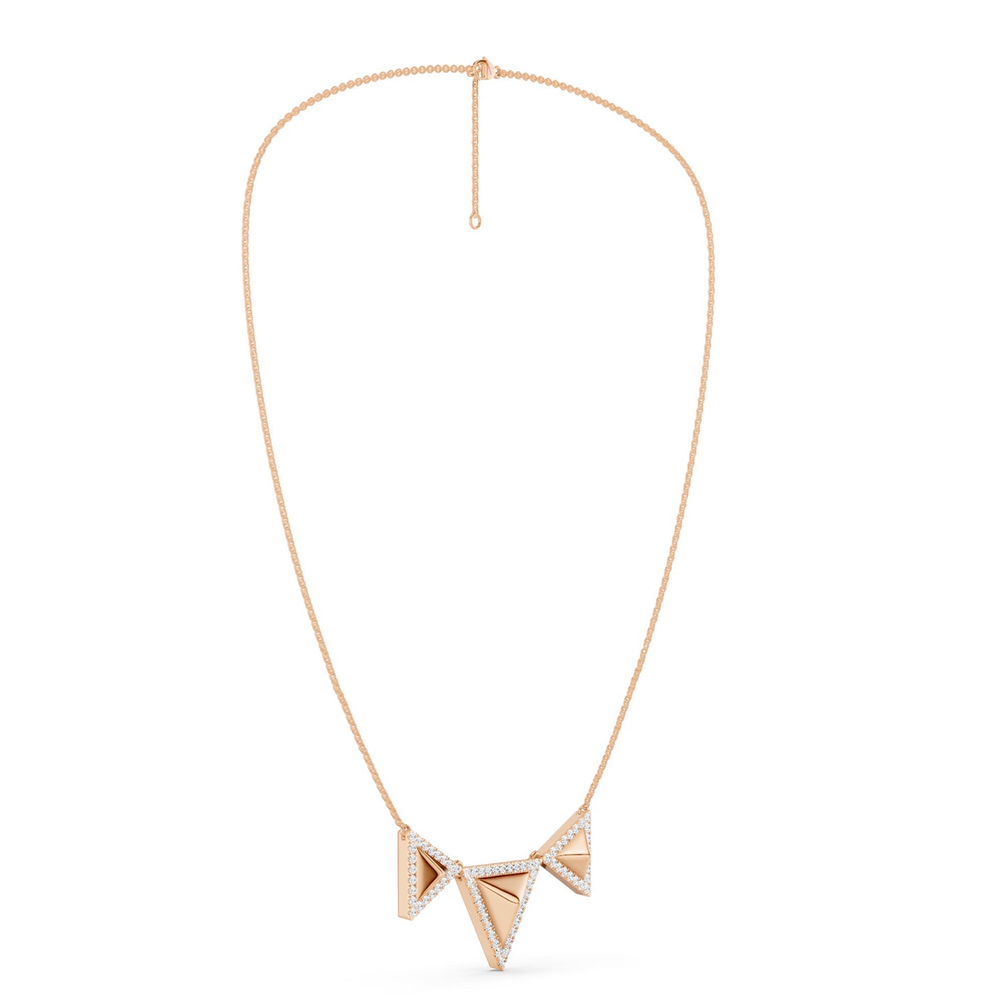 Pyramid Trio Pendant Necklace