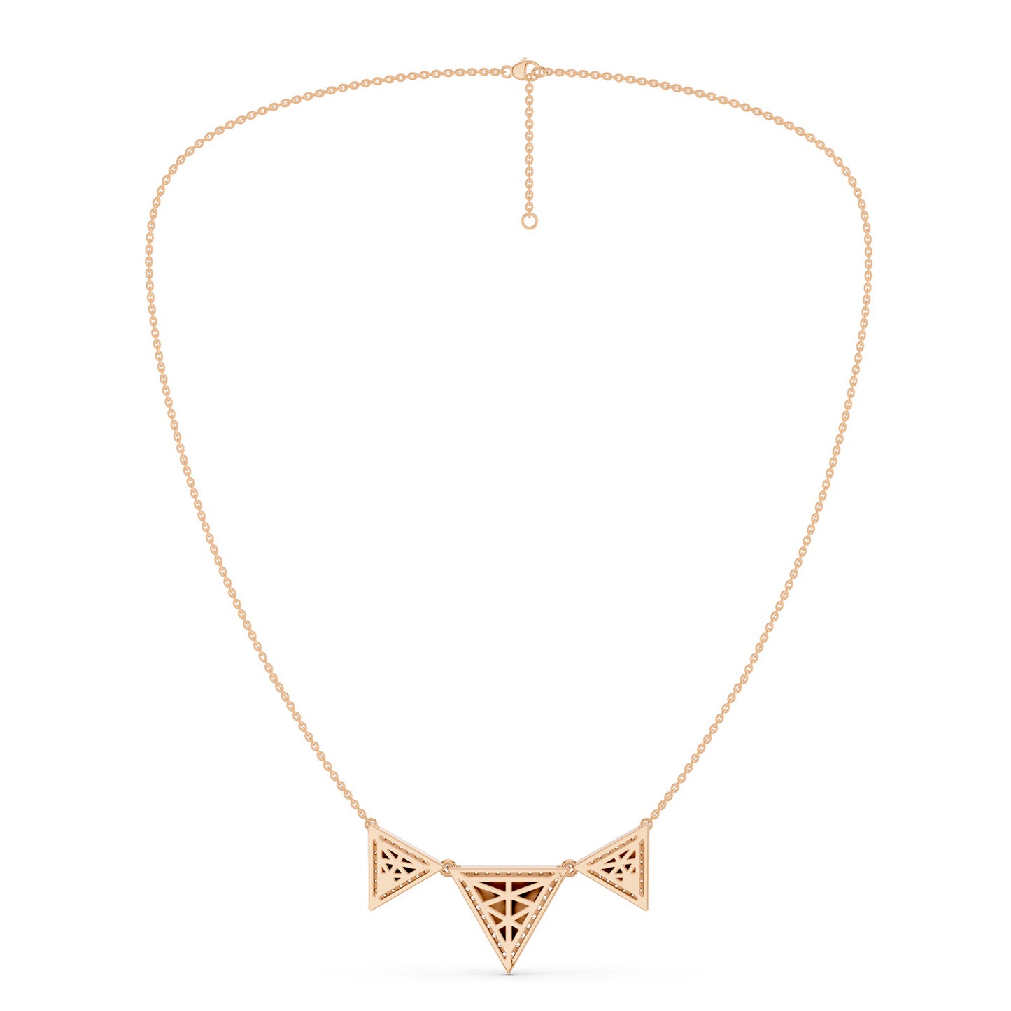 Pyramid Trio Pendant Necklace