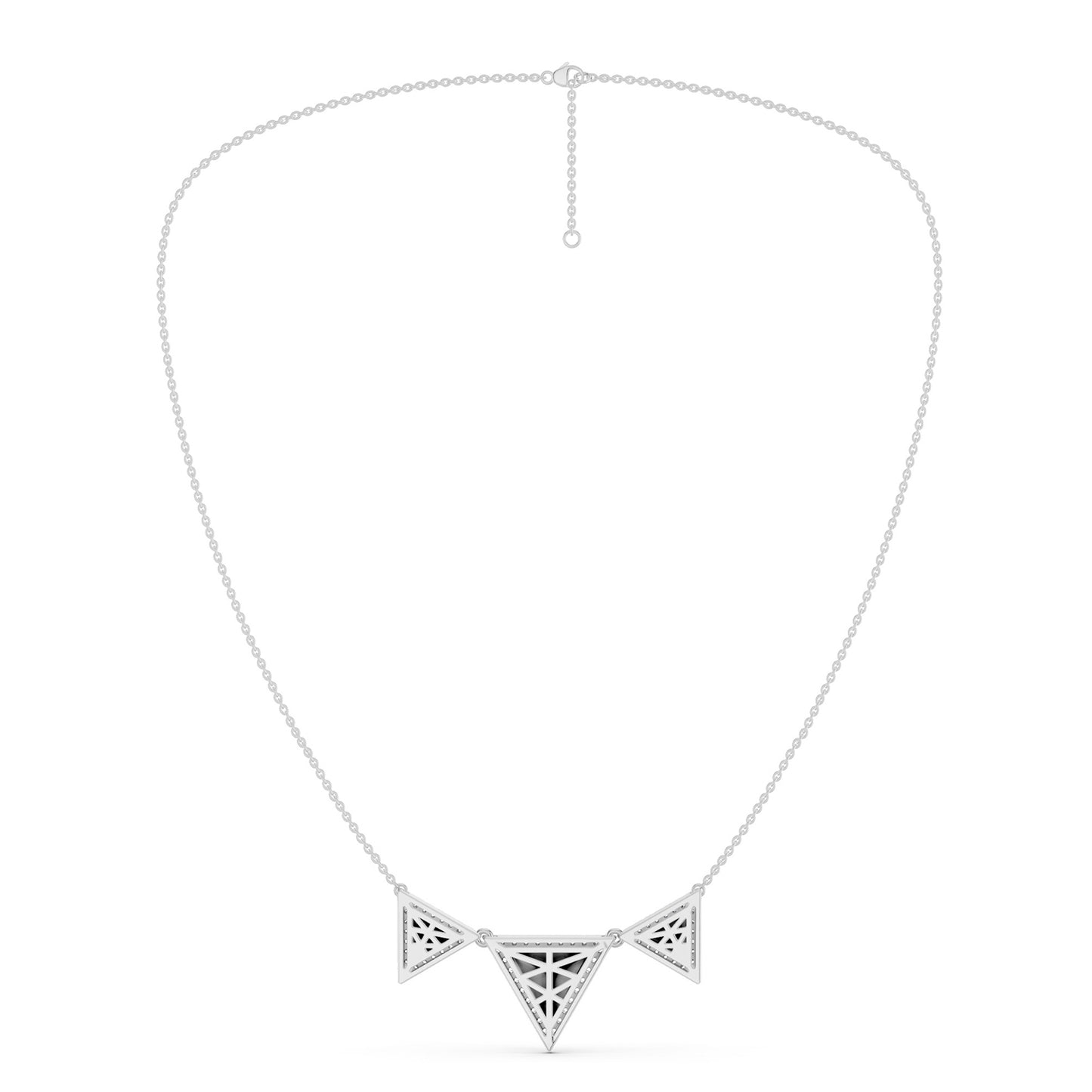 Pyramid Trio Pendant Necklace