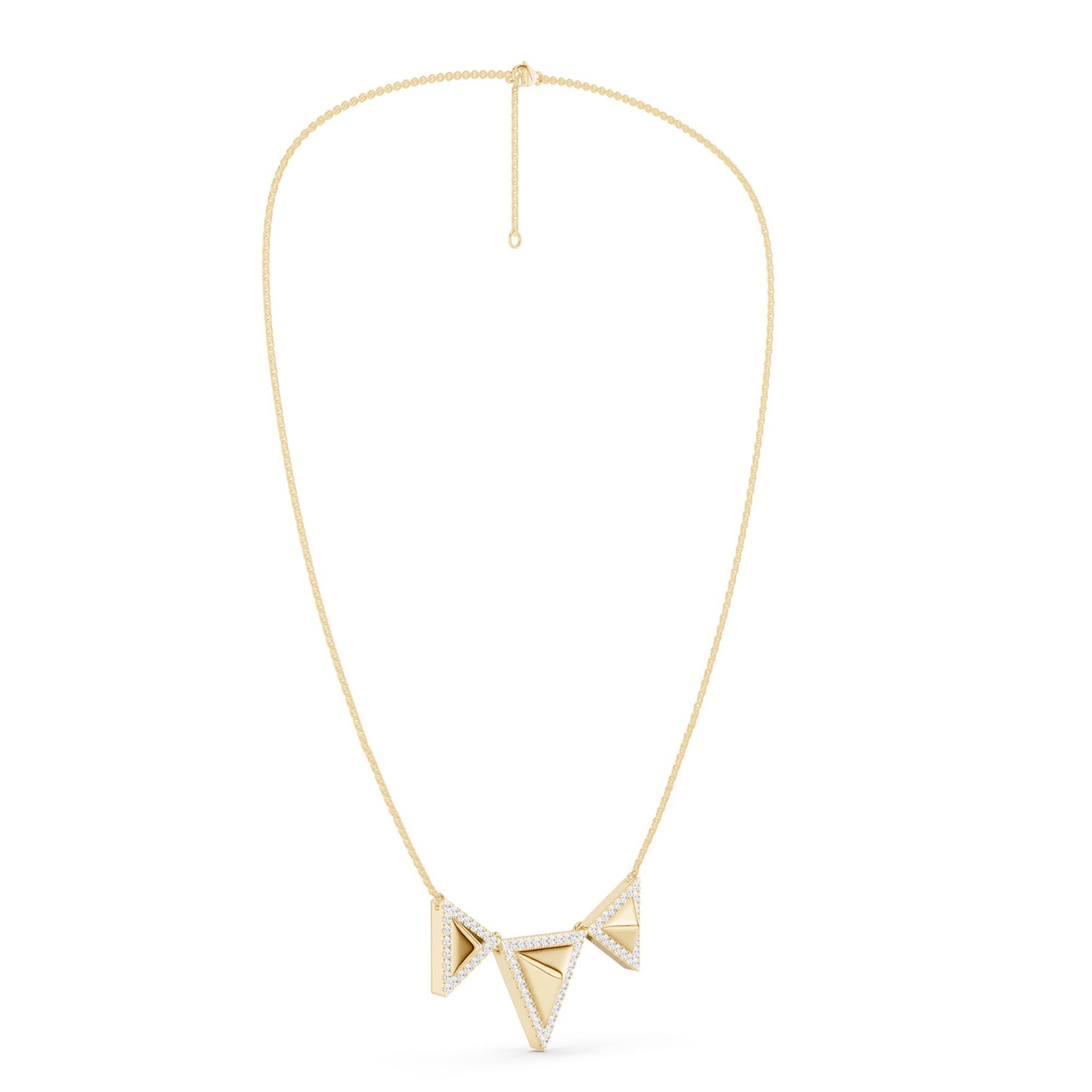 Pyramid Trio Pendant Necklace