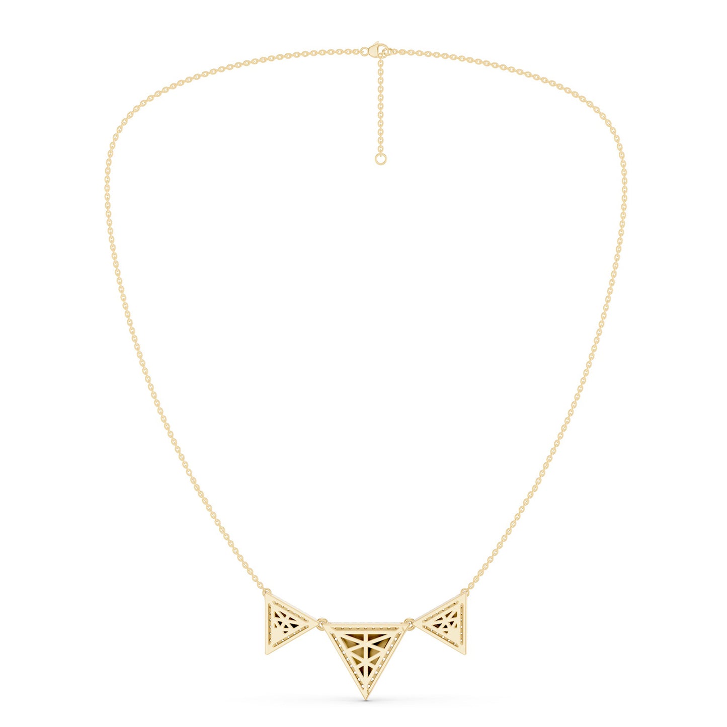 Pyramid Trio Pendant Necklace