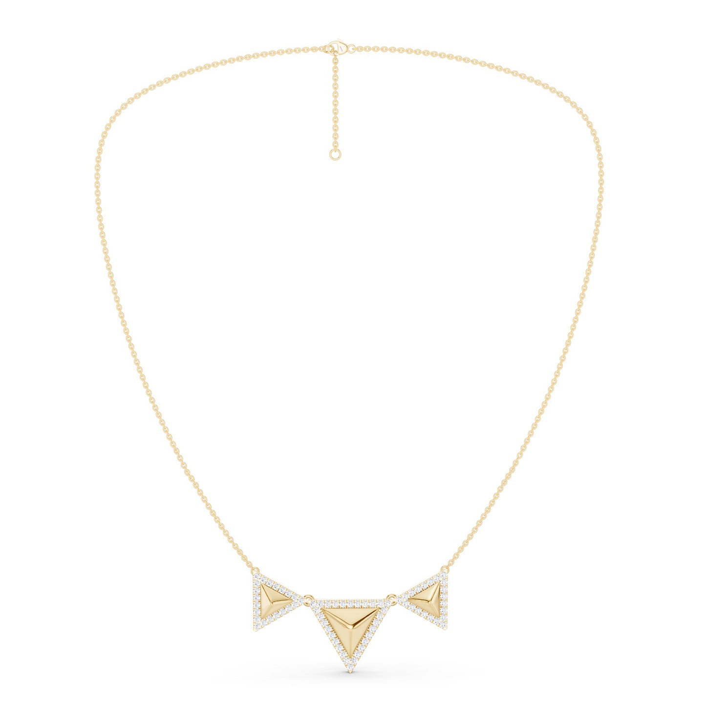 Pyramid Trio Pendant Necklace