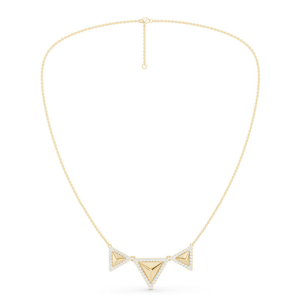 Pyramid Trio Pendant Necklace