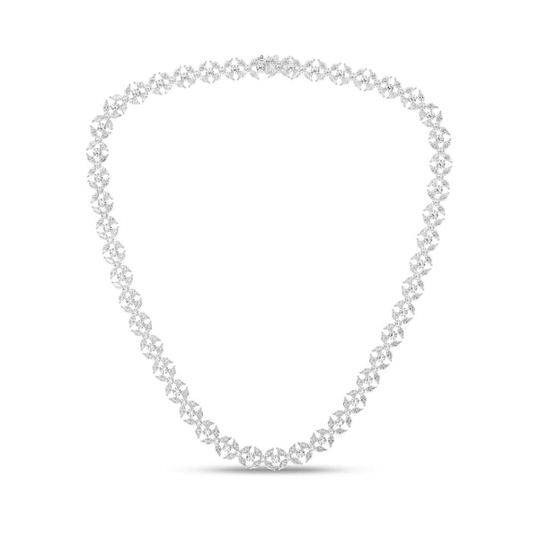 Alyssa Marquise Bouquet Tennis Necklace