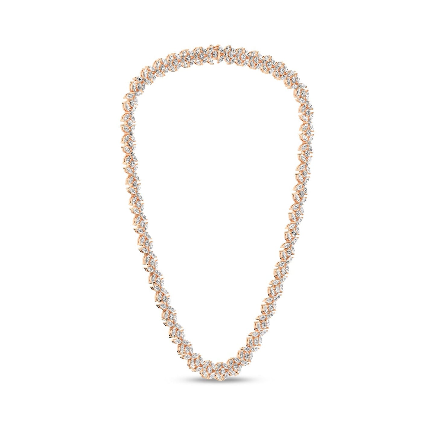 Alyssa Marquise Bouquet Tennis Necklace