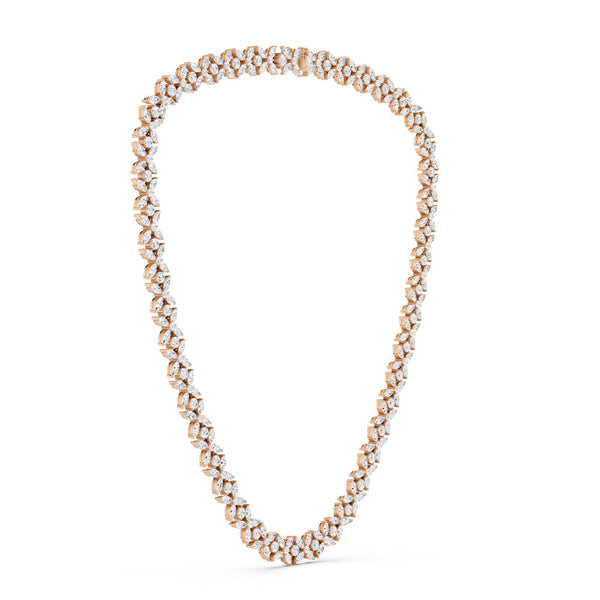 Alyssa Marquise Bouquet Tennis Necklace