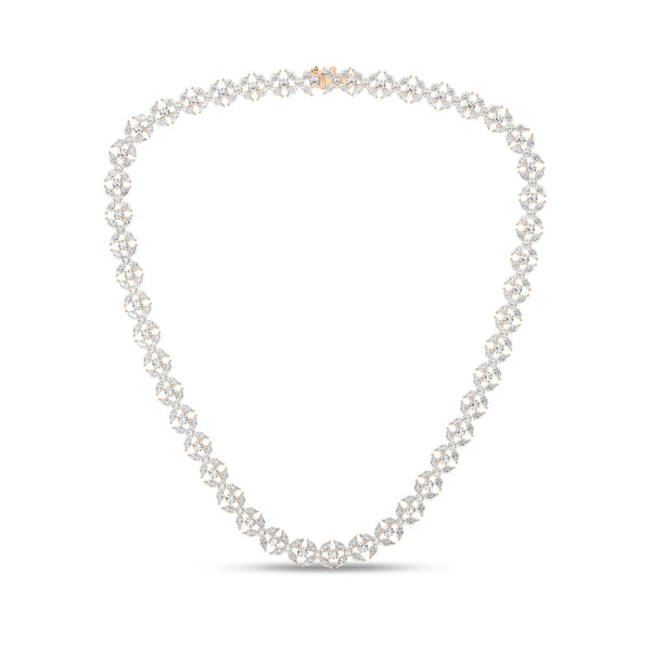 Alyssa Marquise Bouquet Tennis Necklace
