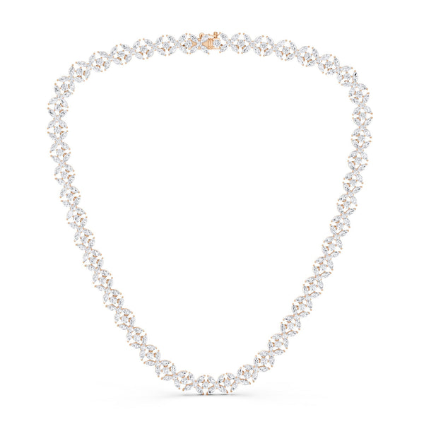 Alyssa Marquise Bouquet Tennis Necklace