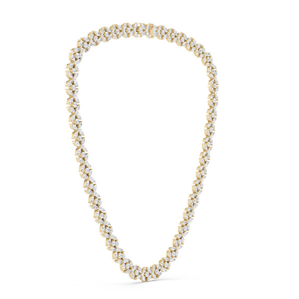 Alyssa Marquise Bouquet Tennis Necklace