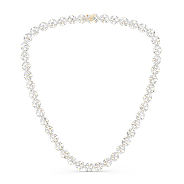 Alyssa Marquise Bouquet Tennis Necklace