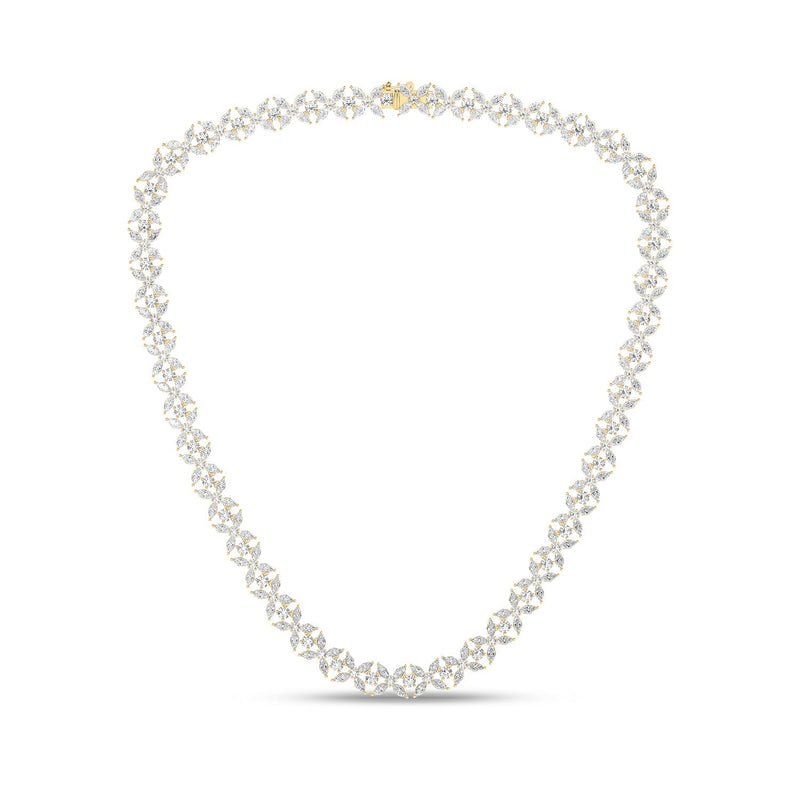 Alyssa Marquise Bouquet Tennis Necklace