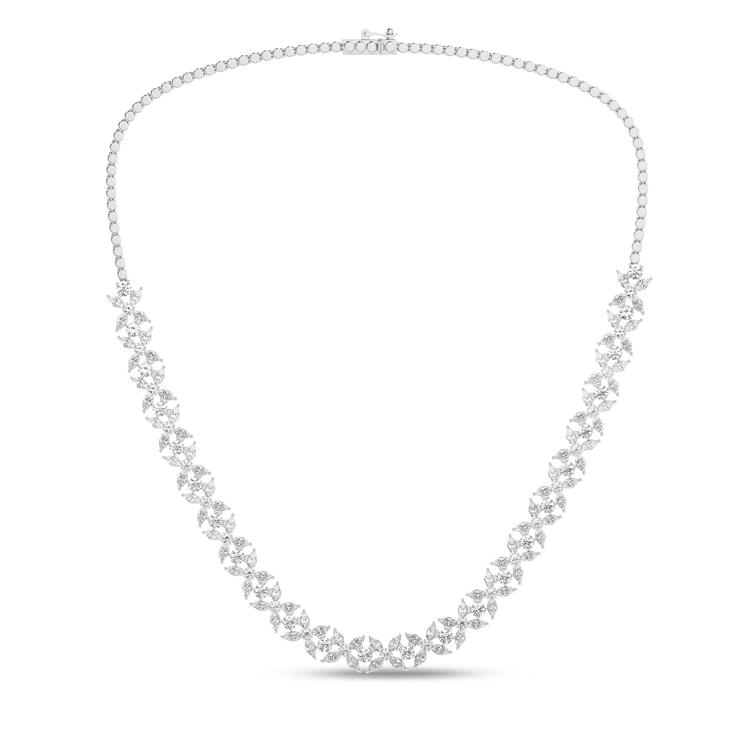 Alyssa Marquise Luxe Tennis Necklace