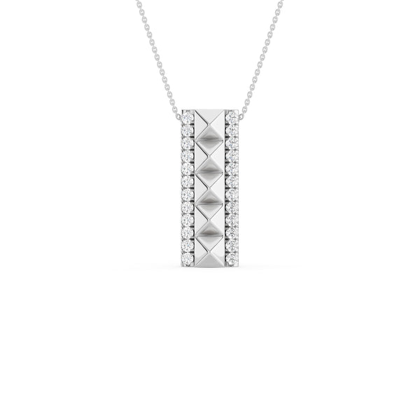 Cascading Pyramid Pendant Necklace