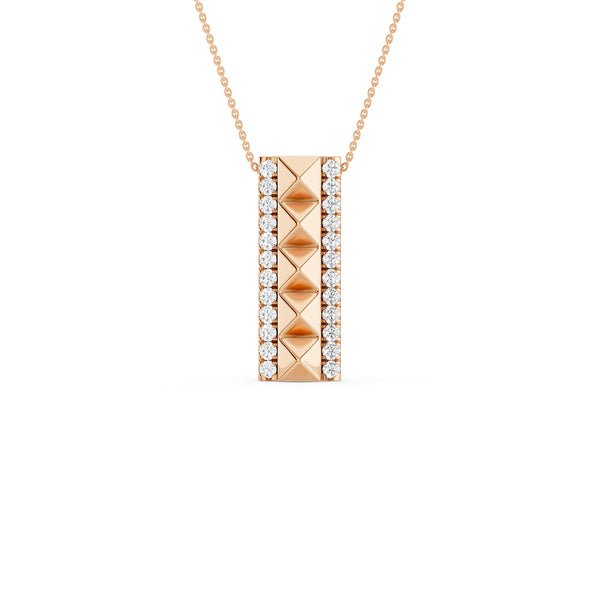Cascading Pyramid Pendant Necklace
