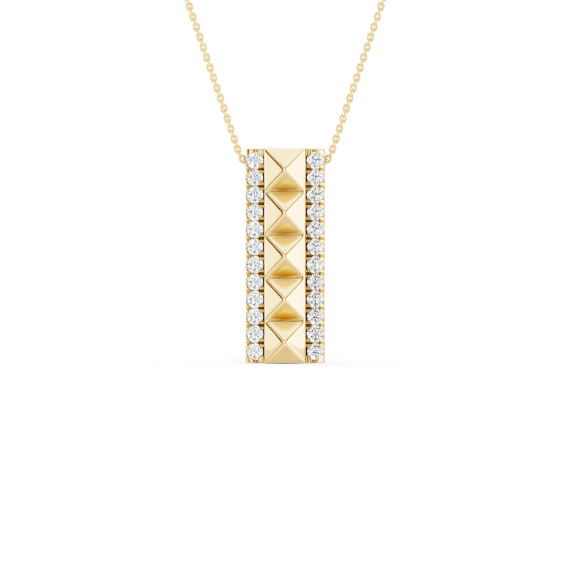 Cascading Pyramid Pendant Necklace