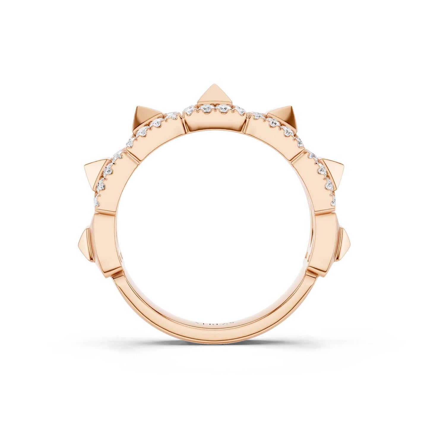 Zenyth Pyramid Luxe Sleek Diamond Band