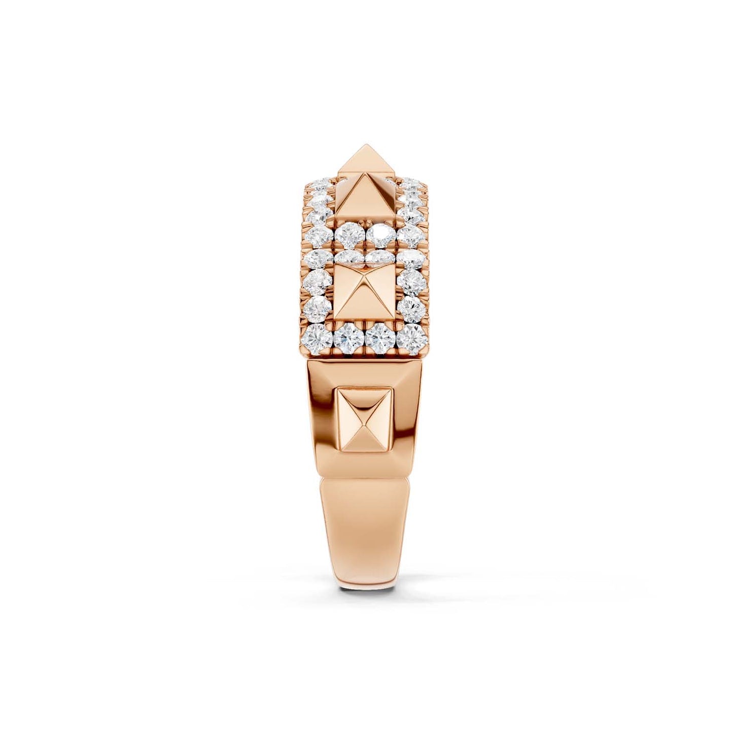 Zenyth Pyramid Luxe Sleek Diamond Band