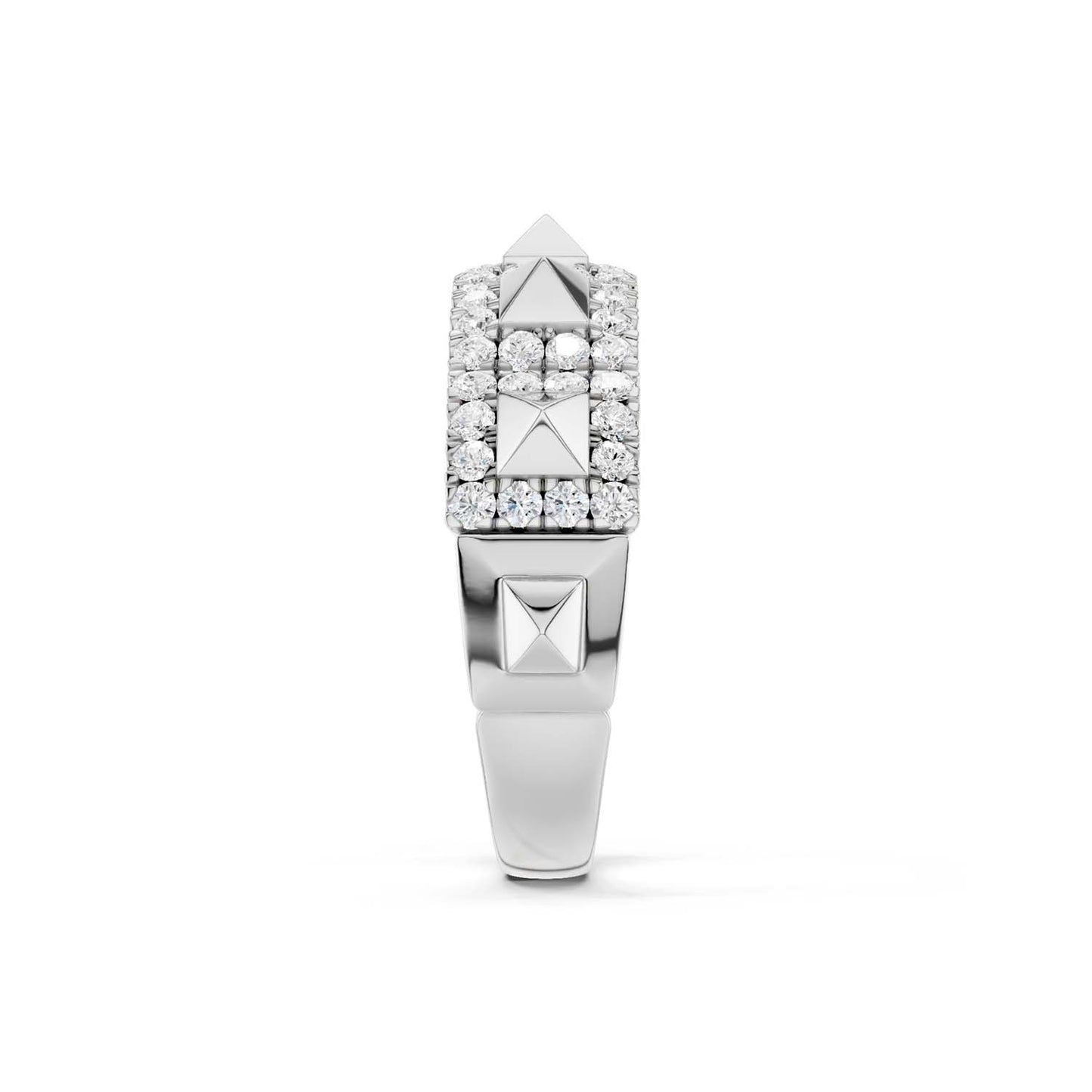 Zenyth Pyramid Luxe Sleek Diamond Band