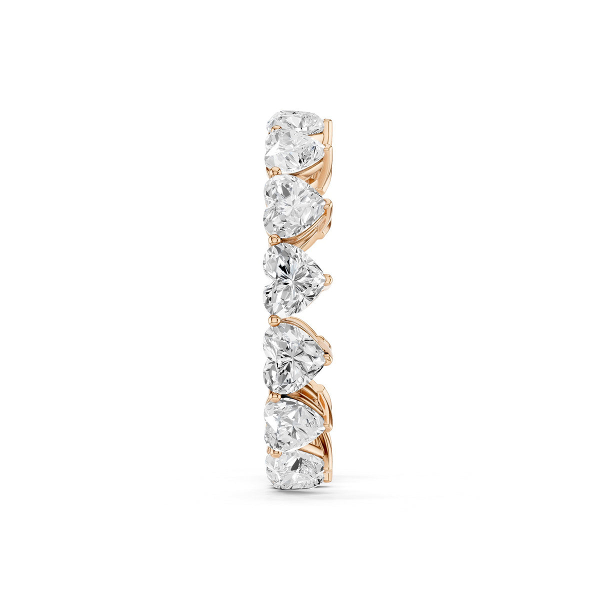 Heart-Cut Eternity Band