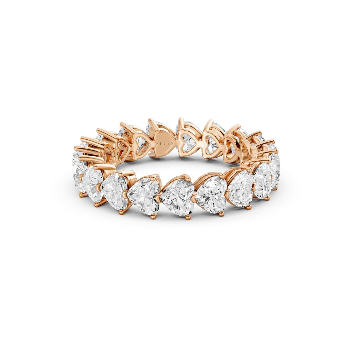 Heart-Cut Horizontal Eternity Band