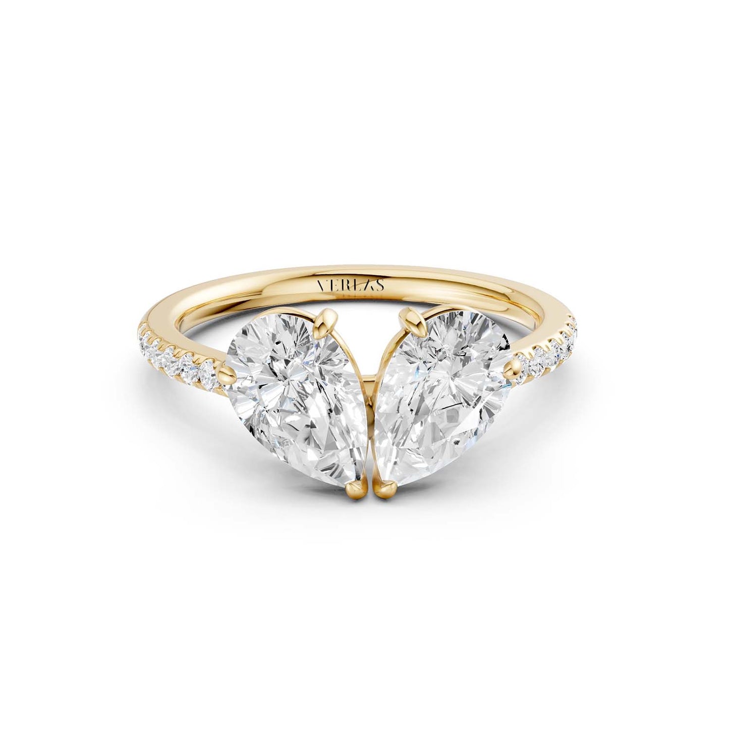 Double Pear Toi-et-Moi Signature Ring