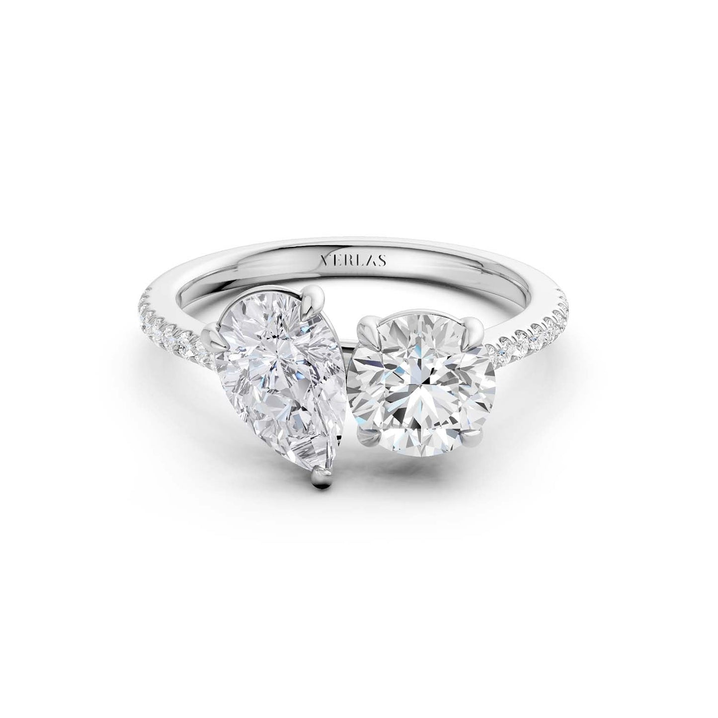 Pear Round Toi-et-Moi Signature Ring