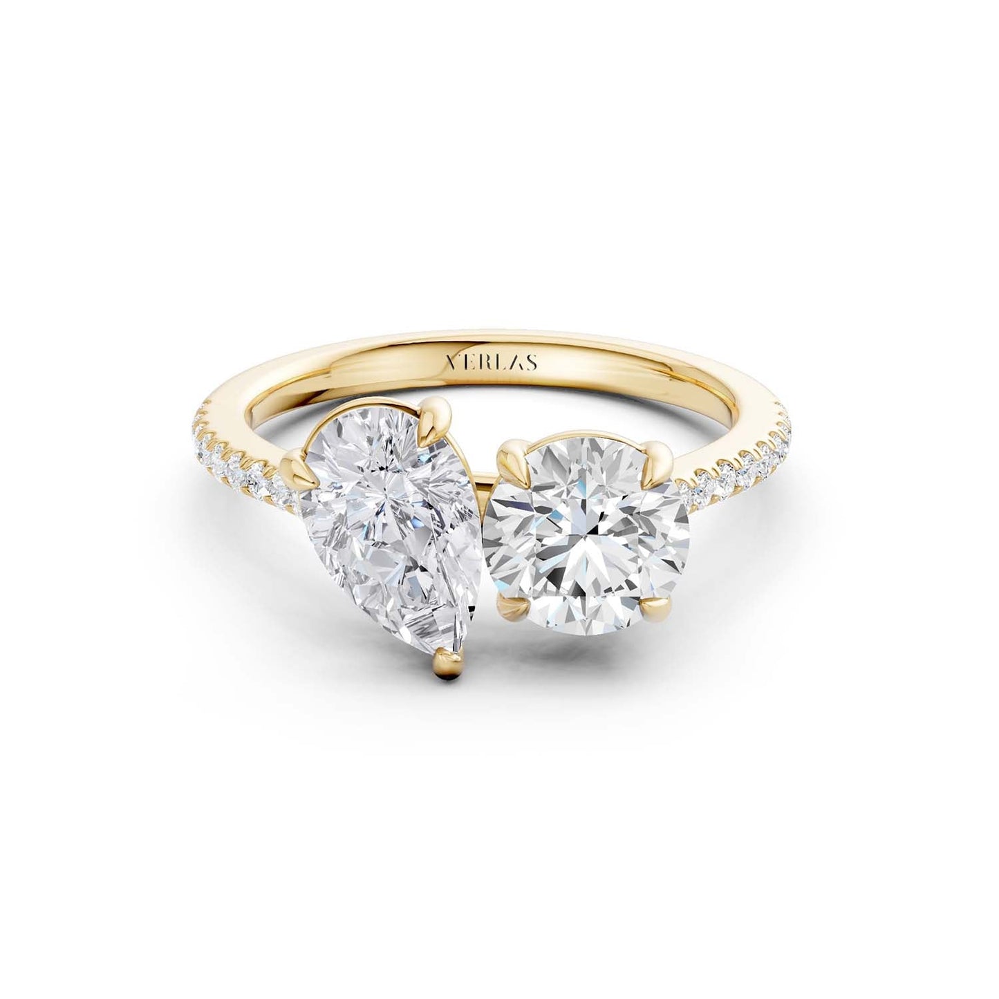 Pear Round Toi-et-Moi Signature Ring