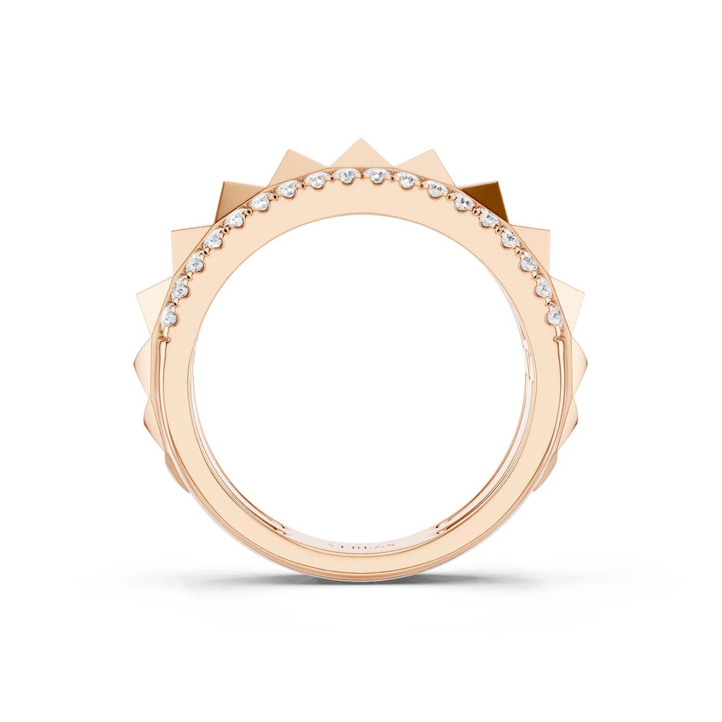 Zenyth Pyramid Spiked Diamond Band