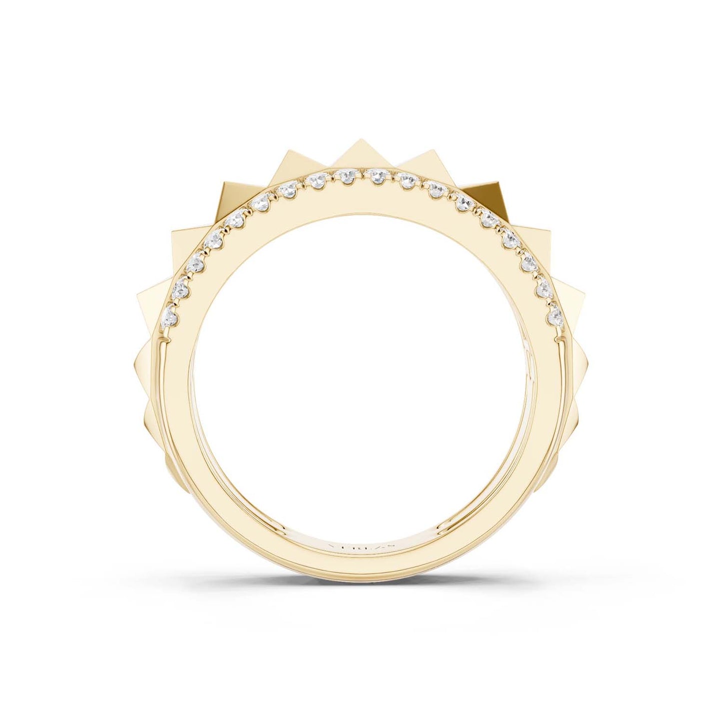 Zenyth Pyramid Spiked Diamond Band