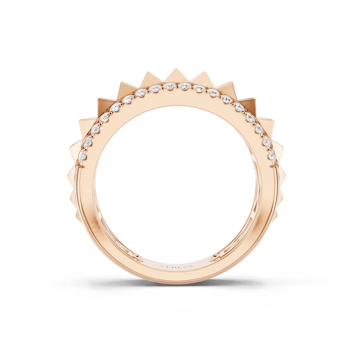 Zenyth Two-Tier Pyramid Diamond Band