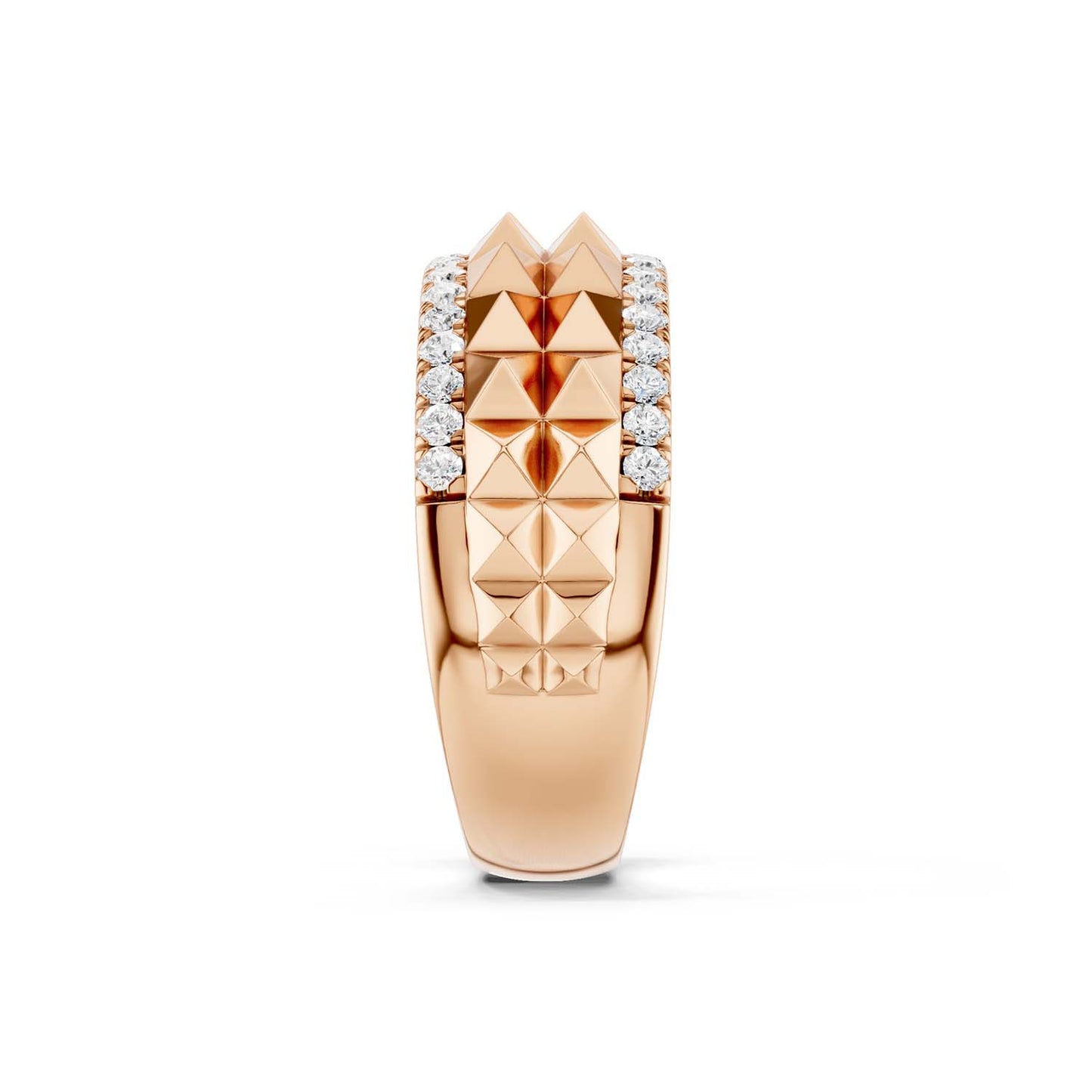 Zenyth Two-Tier Pyramid Diamond Band