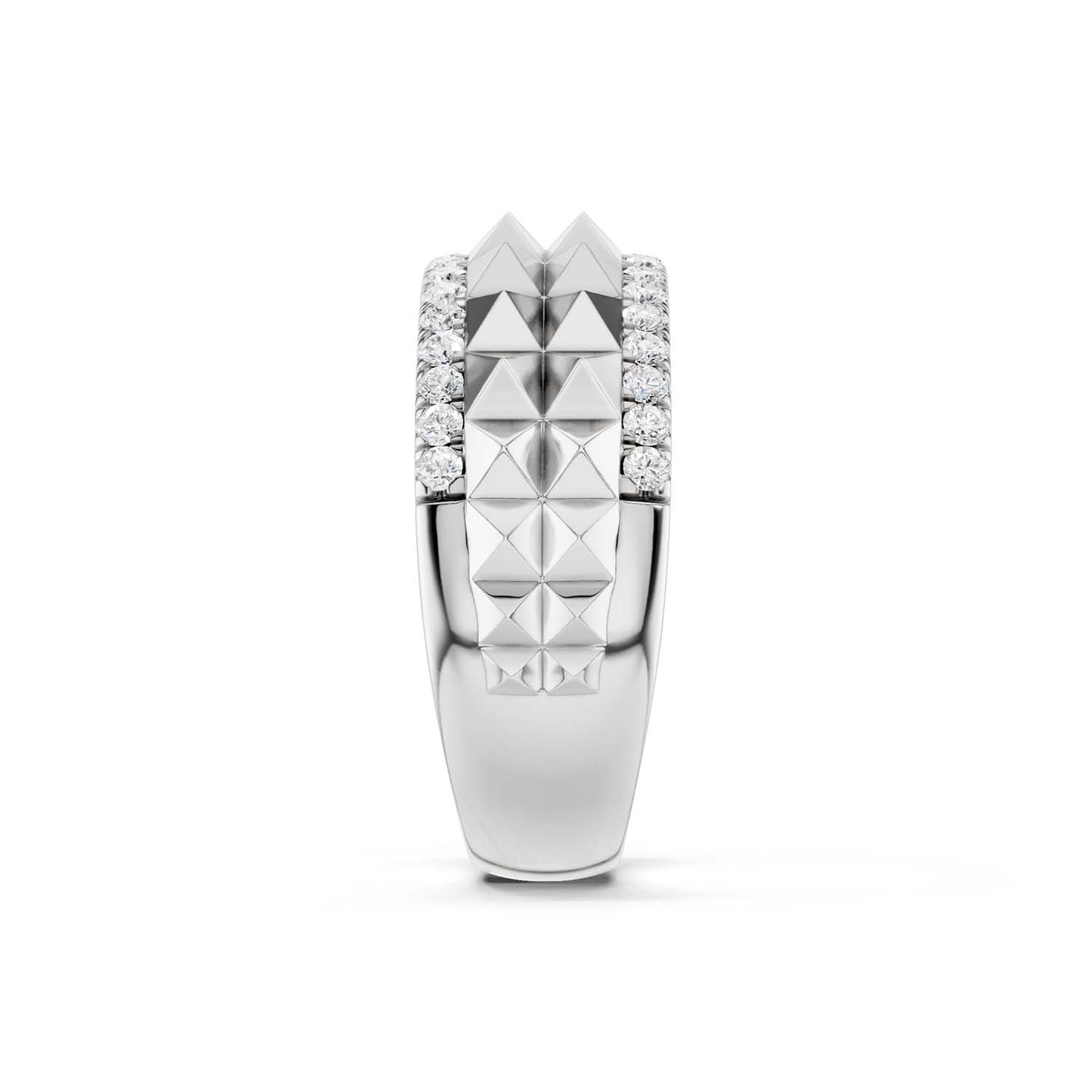 Zenyth Two-Tier Pyramid Diamond Band