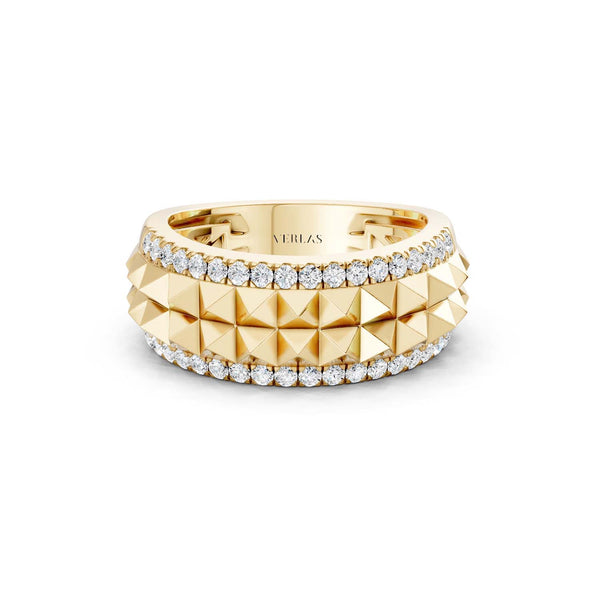 Zenyth Two-Tier Pyramid Diamond Band
