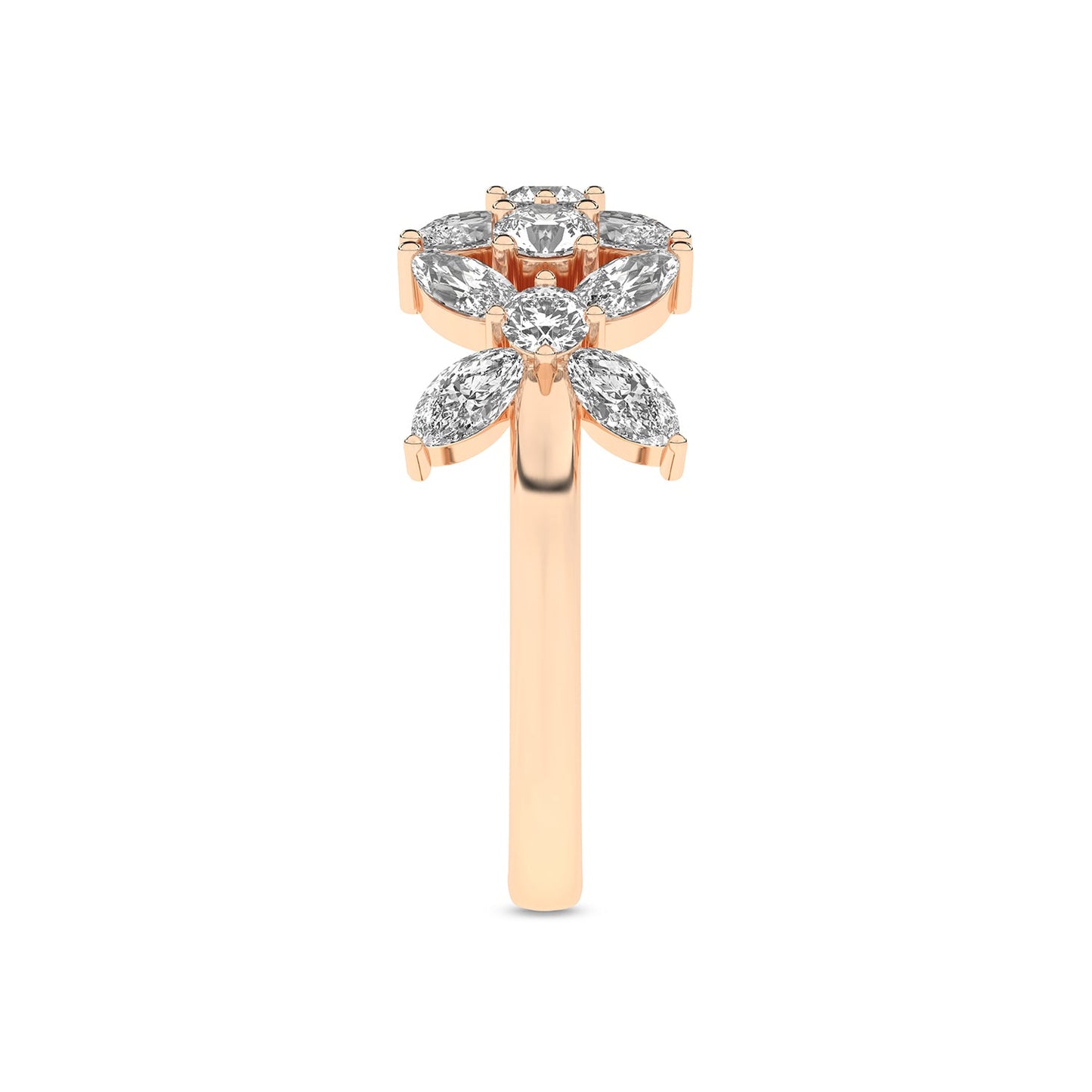 Alyssa Trio Marquise Bouquet Ring