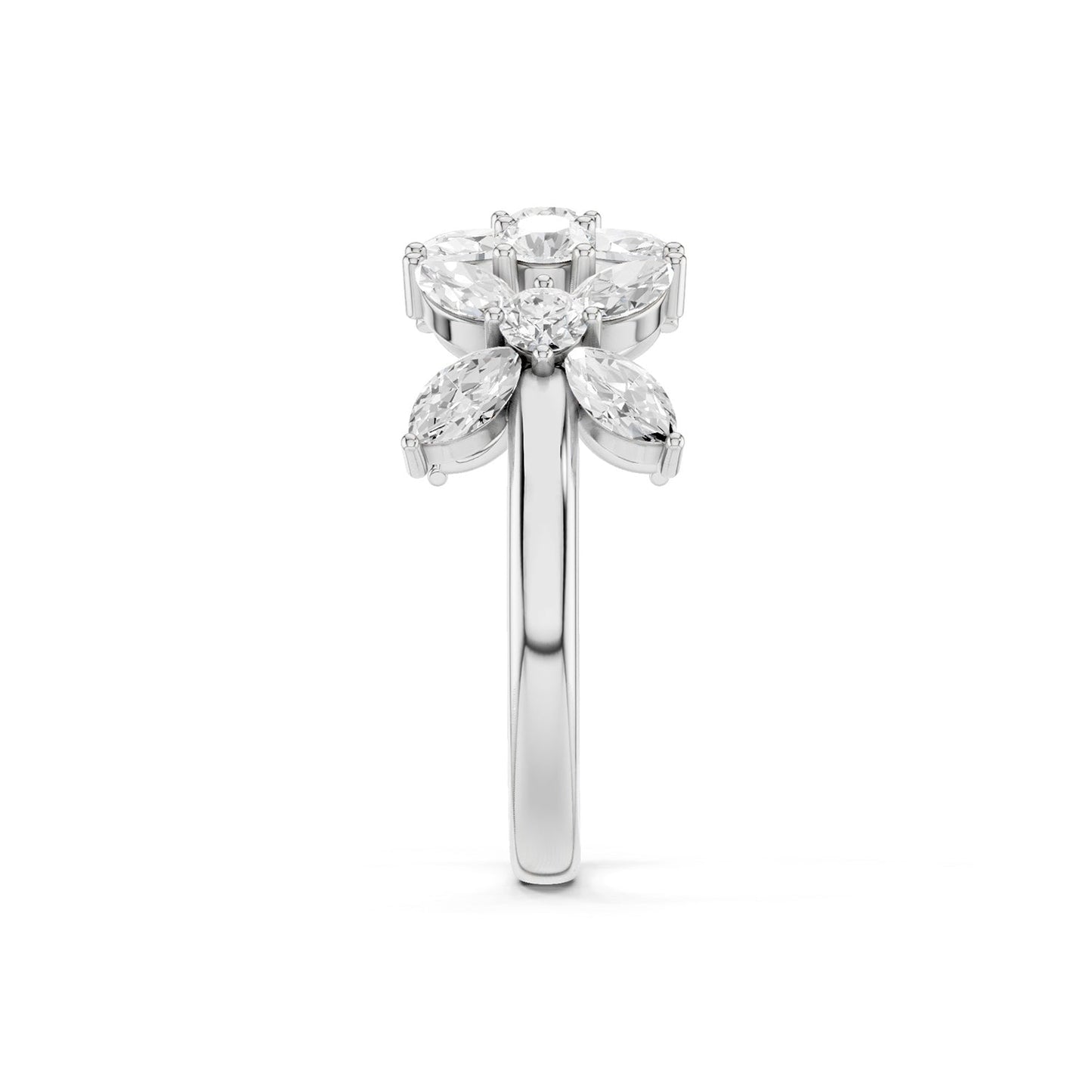 Alyssa Trio Marquise Bouquet Ring