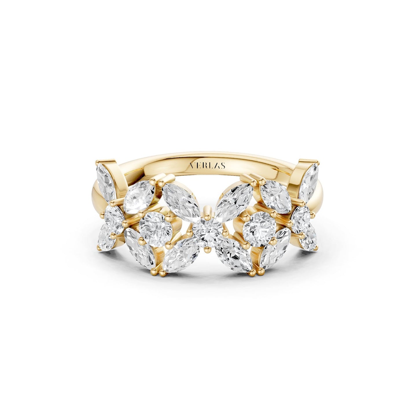 Alyssa Trio Marquise Bouquet Ring