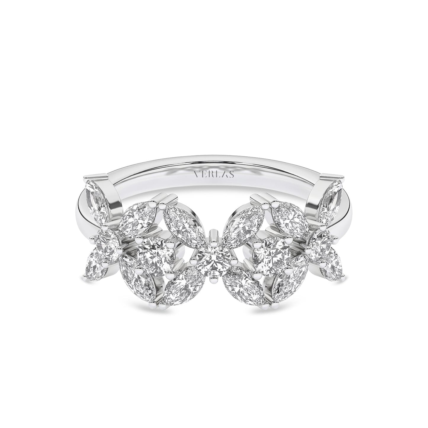 Alyssa Trio Marquise Bouquet Ring