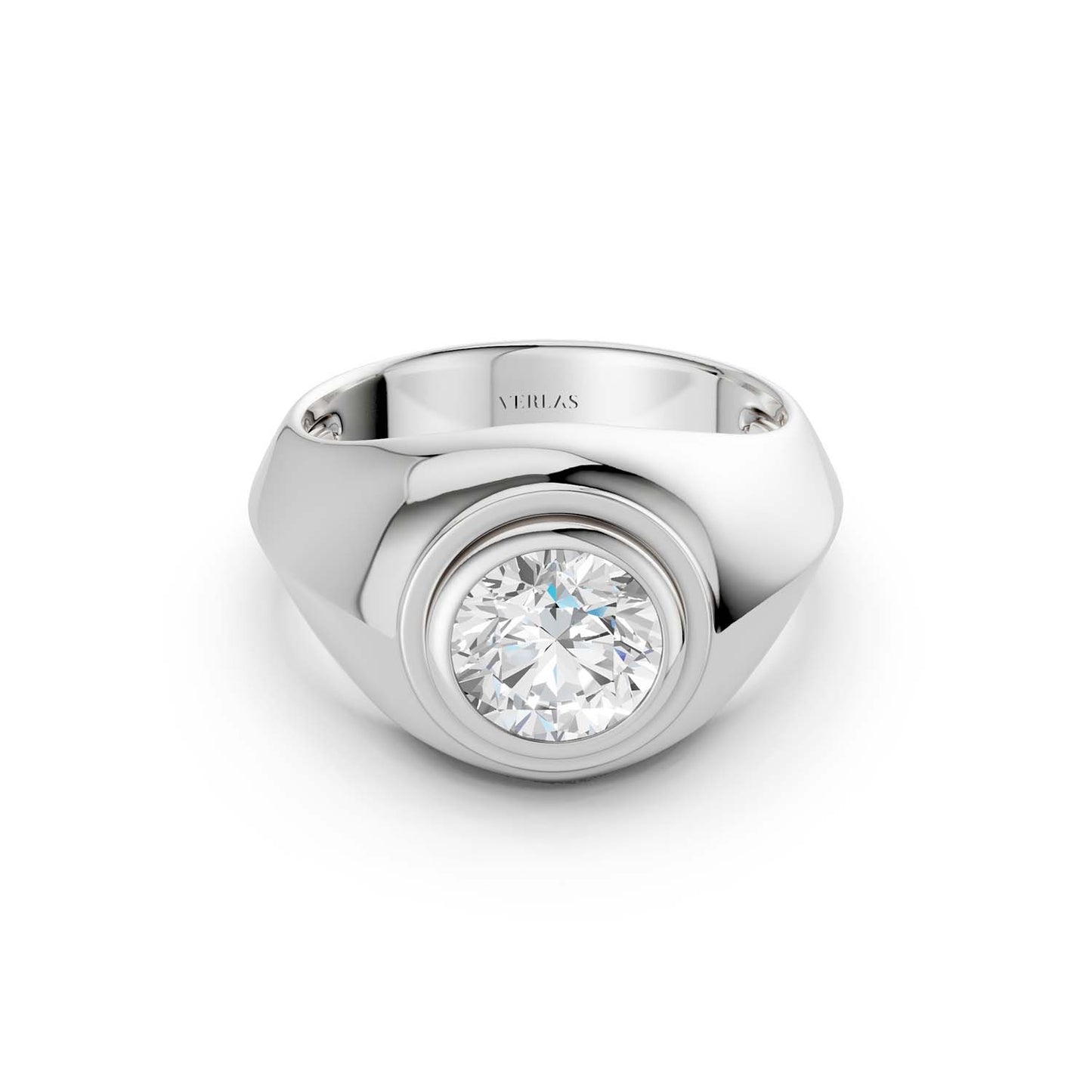 Round-Cut Signet Ring