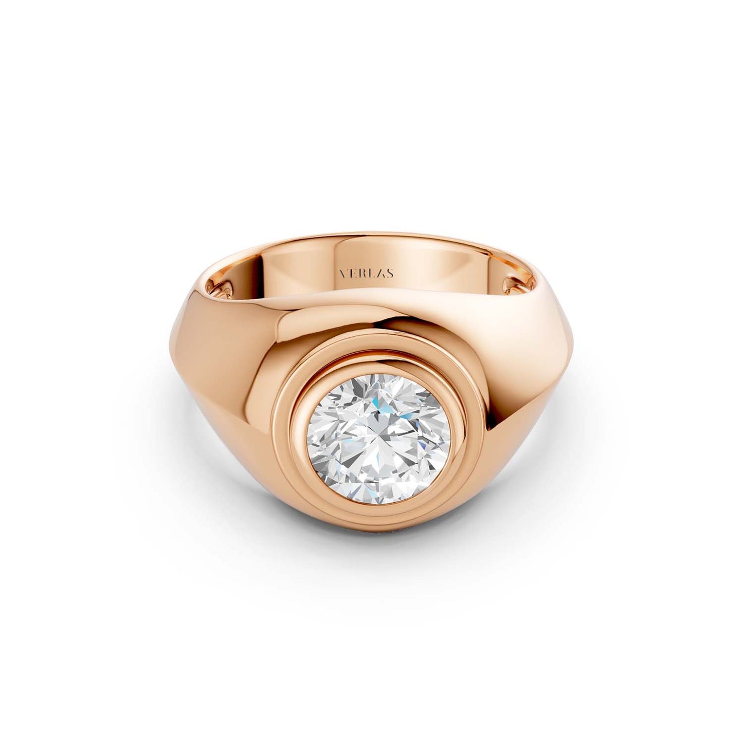 Round-Cut Signet Ring