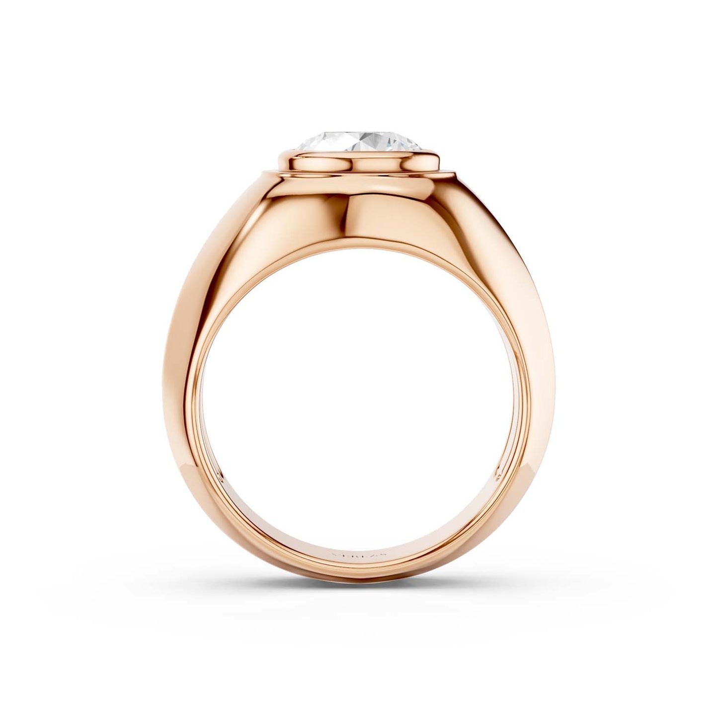 Round-Cut Signet Ring