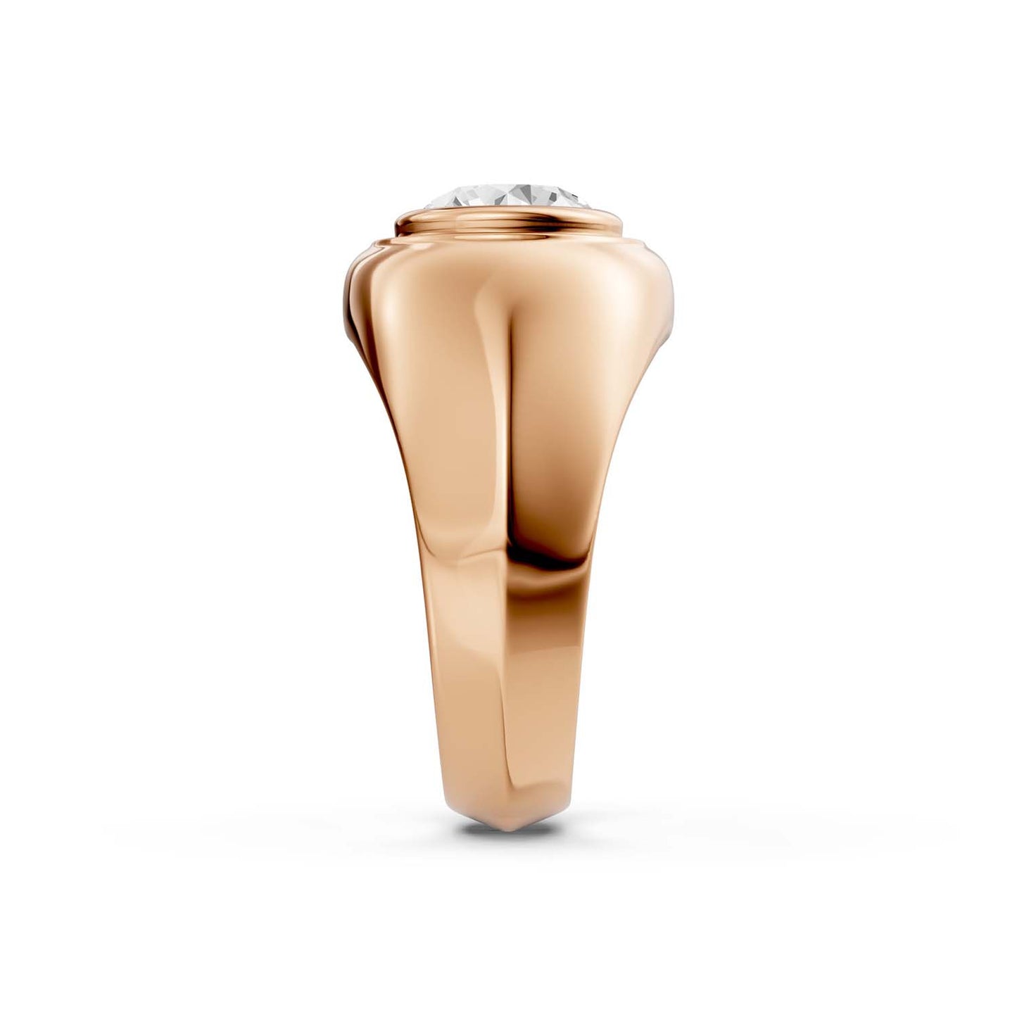 Round-Cut Signet Ring
