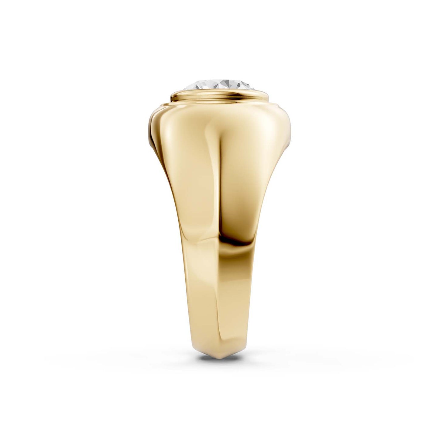 Round-Cut Signet Ring