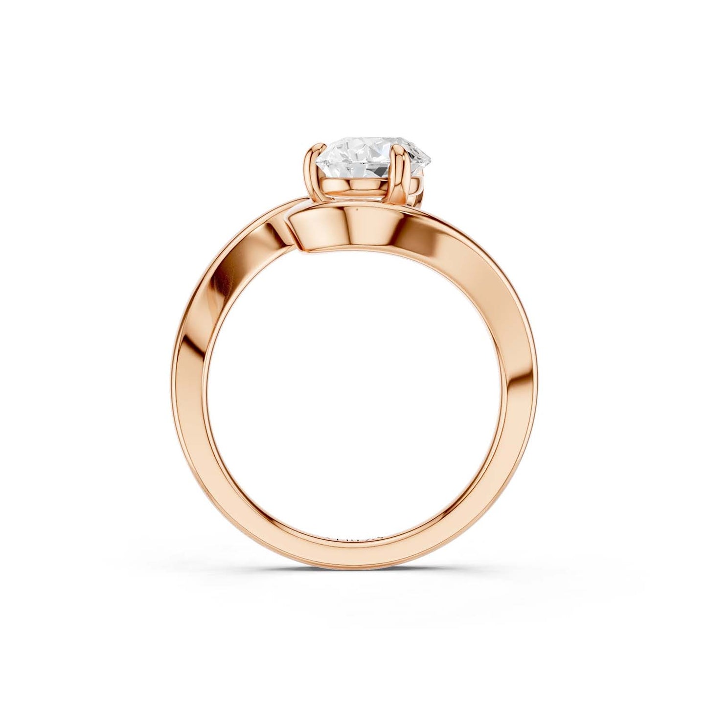 Curved Shank Pear-Cut Ring