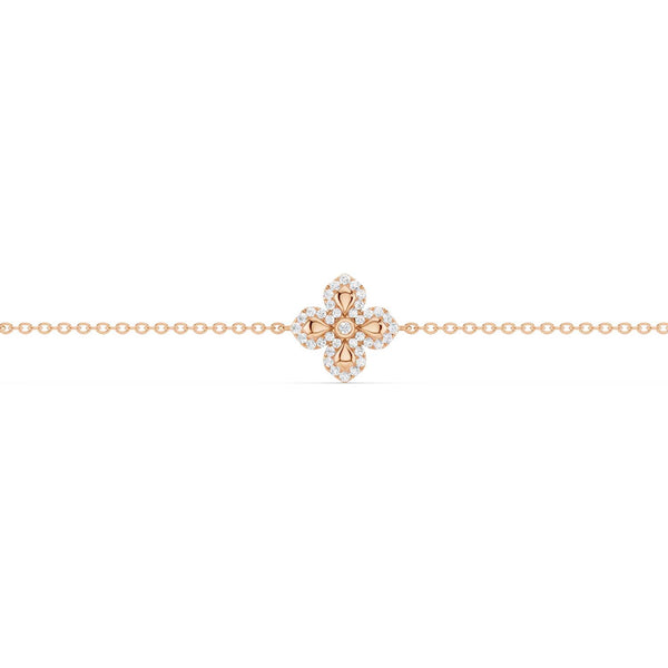 La Fleur Diamond Stationed Contour Bracelet