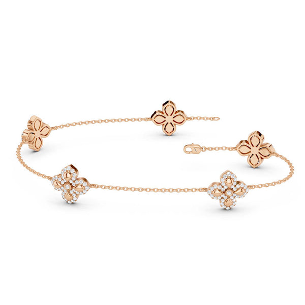 La Fleur Diamond Stationed Contour Bracelet