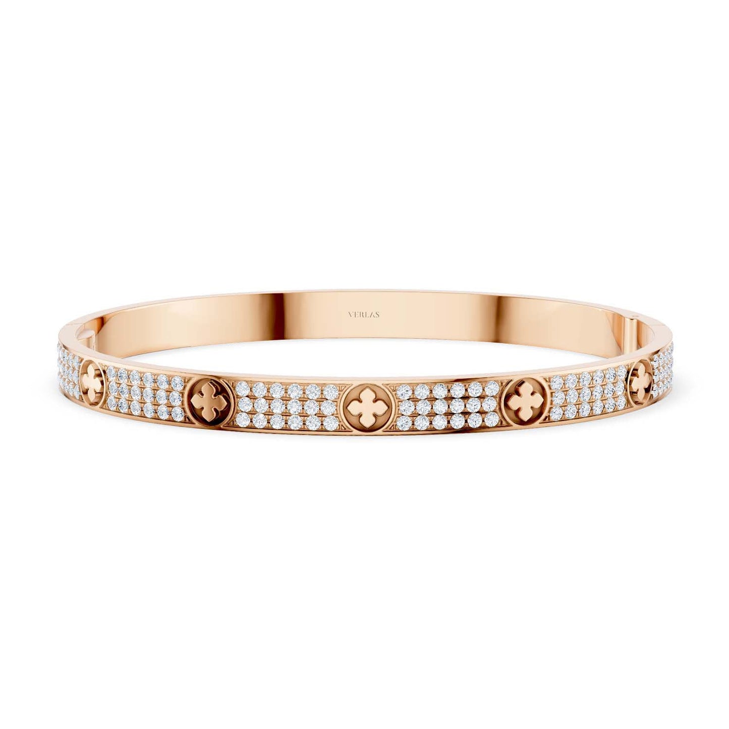 La Fleur 3-Rows Round Bangle
