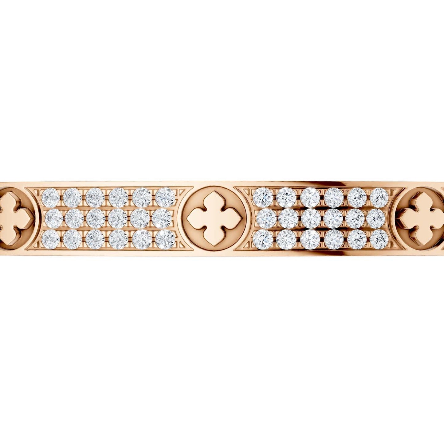 La Fleur 3-Rows Round Bangle